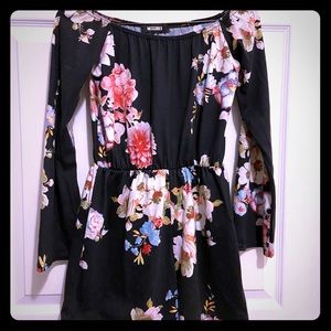 Adorable floral off the shoulder romper
